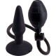 BUTT PLUG HINCHABLE S - NEGRO 