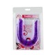  DILDO DOBLE EN GELATINA FLEXIBLE LILA - BAILE 