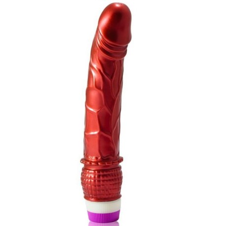  VIBRADOR ROJO REALISTICO 23 CM - BAILE 