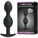  BOLAS ANALES SILICONA 12.5 CM NEGRO - PRETTY LOVE 