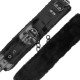  ESPOSAS CUERO AJUSTABLES MANOS NEGRO CON CANDADO - DARKNESS 