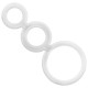  SET ANILLOS PENE Y TESTICULOS CLEAR - ADDICTED TOYS 