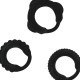  SET 3 ANILLOS PENE NEGRO - ADDICTED TOYS 