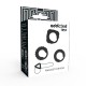  SET 3 ANILLOS PENE NEGRO - ADDICTED TOYS 