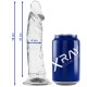  CLEAR DILDO TRANSPARENTE 19 CM O 4 CM - X RAY 