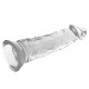 CLEAR DILDO TRANSPARENTE 19 CM O 4 CM - X RAY 