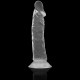  CLEAR DILDO TRANSPARENTE 19 CM O 4 CM - X RAY 