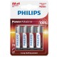 POWER ALKALINE PILA AA LR6 BLISTER*4 - PHILIPS 