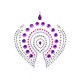 flamboyant joyeria adhesiva violeta rosa