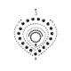 flamboyant joyeria adhesiva negro plata