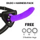  TOYS ARNES + DILDO LILA SILICONA MEDICA 20 CM O 4 CM - DELTA CLUB 