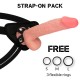  ARNÉS + DUAL DENSITY SHERMAN DILDO REALISTA 24 CM O 4.62 CM - ROCKARMY 