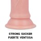  ARNÉS + DUAL DENSITY SHERMAN DILDO REALISTA 24 CM O 4.62 CM - ROCKARMY 