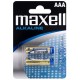  PILA ALCALINA AAA LR03 BLISTER*2 - MAXELL 