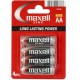  PILA SALINA MANGANESO AA R6 BLISTER*4 - MAXELL 