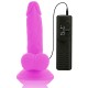  DILDO FLEXIBLE CON VIBRACION MORADO 17 CM O 3.3 CM - DIVERSIA 