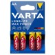  MAX POWER PILA ALCALINA AA LR6 BLISTER*4 - VARTA 