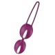  SMARTBALLS DUO BOLAS PELVICAS BLANCO/UVA - FUN FACTORY 