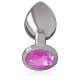  PLUG ANAL METAL ALUMINIO CON CRISTAL ROSA TALLA M - INTENSE 