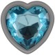  PLUG ANAL METAL ALUMINIO CORAZÓN AZUL TALLA L - INTENSE 