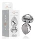  PLUG ANAL METAL ALUMINIO CORAZÓN BLANCO TALLA L - INTENSE 