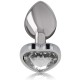  PLUG ANAL METAL ALUMINIO CORAZÓN BLANCO TALLA L - INTENSE 