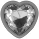  PLUG ANAL METAL ALUMINIO CORAZÓN BLANCO TALLA L - INTENSE 