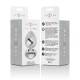  PLUG ANAL METAL ALUMINIO CORAZÓN BLANCO TALLA L - INTENSE 