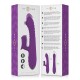  IGGY VIBRADOR MULTIFUNCIÓN RECARGABLE UP & DOWN CON ESTIMULADOR DE CLITORIS MORADO - INTENSE 