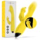  TOKY VIBRADOR MULTIFUNCIÓN RECARGABLE UP & DOWN CON ESTIMULADOR DE CLITORIS AMARILLO - INTENSE 