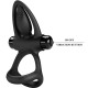  ANILLO VIBRADOR 10 VIBRACIONES SILICONA NEGRO - PRETTY LOVE 