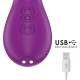  ATENEO VIBRADOR MULTIFUNCIÓN RECARGABLE 7 VIBRACIONES CON LENGUA OSCILANTE Y SUCCIONADOR MORADO - INTENSE 