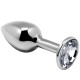  ANAL PLEASURE MINI PLUG METAL BLANCO TALLA L - ALIVE 