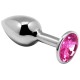  ANAL PLEASURE MINI PLUG METAL ROSA TALLA L - ALIVE 