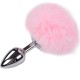  ANAL PLEASURE PLUG LISO METAL POMPON ROSA TALLA L - ALIVE 