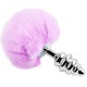  ANAL PLEASURE PLUG ESPIRAL METAL POMPON VIOLETA TALLA M - ALIVE 