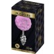  ANAL PLEASURE PLUG ESPIRAL METAL POMPON VIOLETA TALLA M - ALIVE 