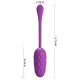  HUEVO VIBRADOR CON TEXTURA MARINA RECARGABLE MORADO - PRETTY LOVE 