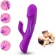  DILDO VIBRADOR RABBIT SILICONA VIOLETA - ARMONY 