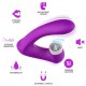  SECRETKISS ESTIMULADOR CON LENGUA CLITORIS & VIBRADOR CURVO VIOLETA - ARMONY 