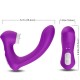  SECRETKISS ESTIMULADOR CON LENGUA CLITORIS & VIBRADOR CURVO VIOLETA - ARMONY 