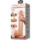  SLIDING SKIN SERIES DILDO REALÍSTICO CON VENTOSA PIEL DESLIZANTE CONTROL REMOTO NATURAL 24 CM - PRETTY LOVE 