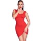 VESTIDO ROJO S/M - CHILIROSE CR  4622