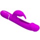  KAMPAS VIBRADOR RABBIT 3 EN 1 MULTIFUNCIÓN CON LENGUA FUCSIA - PRETTY LOVE 