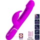  KAMPAS VIBRADOR RABBIT 3 EN 1 MULTIFUNCIÓN CON LENGUA FUCSIA - PRETTY LOVE 