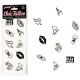  SET DE 10 TATTOOS TEMPORALES CANDY COLLECTION - SECRET PLAY 