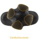  TARTARUS PLUG ANAL SILICONA QUADRIPOLAR NEGRO - ELECTRASTIM 