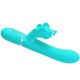  VIBRADOR RABBIT MULTIFUNCIÓN 4 EN 1 MARIPOSA VERDE AGUA - PRETTY LOVE 
