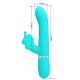  VIBRADOR RABBIT MULTIFUNCIÓN 4 EN 1 MARIPOSA VERDE AGUA - PRETTY LOVE 