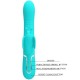  VIBRADOR RABBIT MULTIFUNCIÓN 4 EN 1 MARIPOSA VERDE AGUA - PRETTY LOVE 